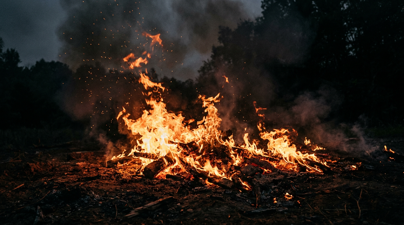 Wild flame without a bowl—power without structure.