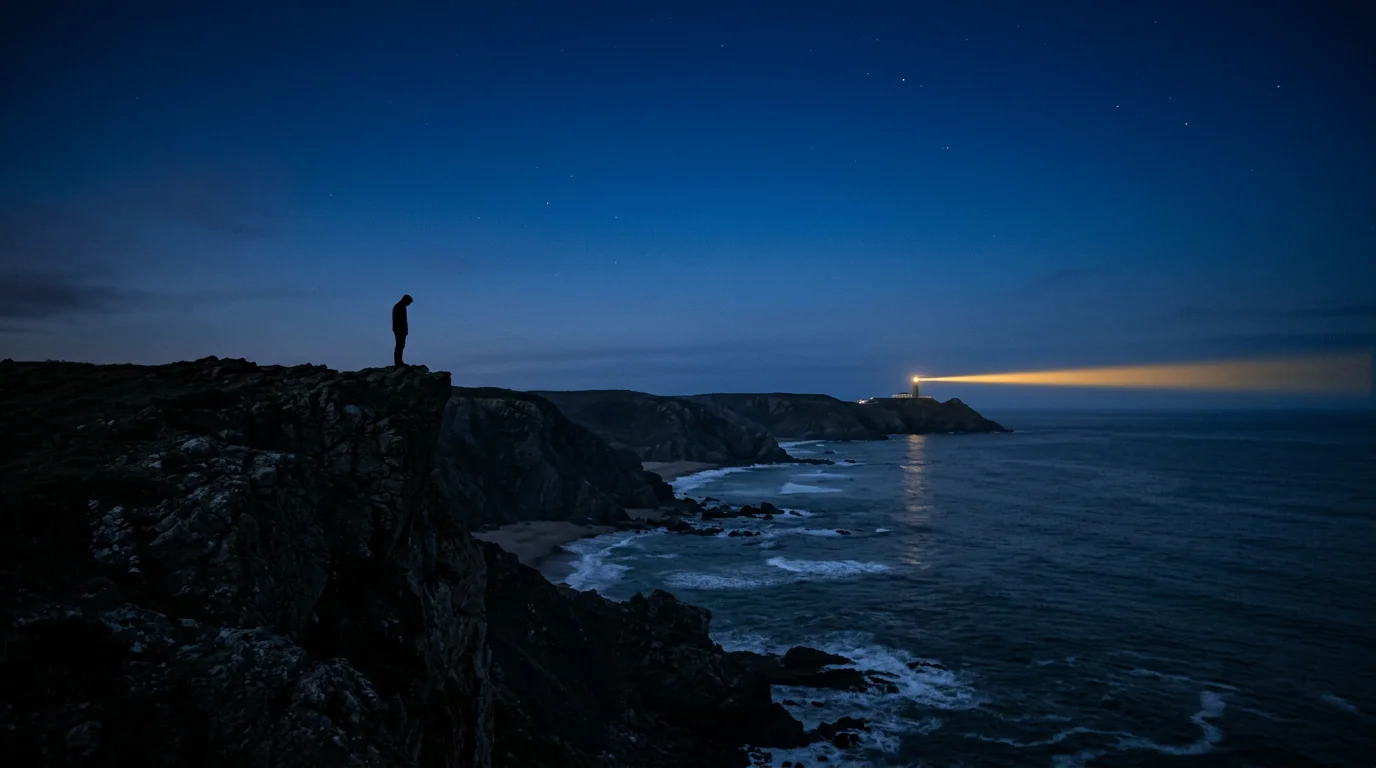 The Personal Path—inner work and steadiness in black, gold, and deep blue tones