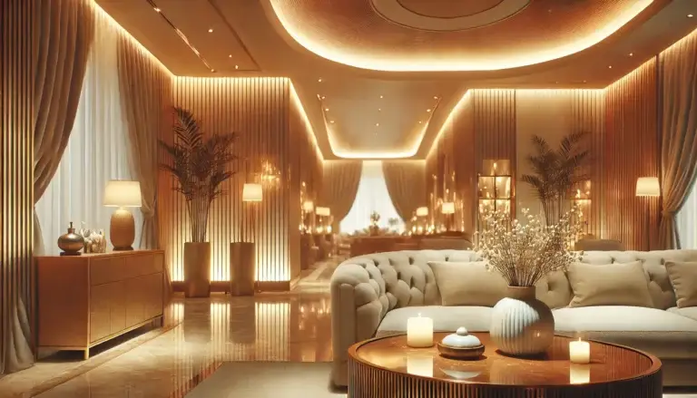 Welcoming luxury spa reception.
