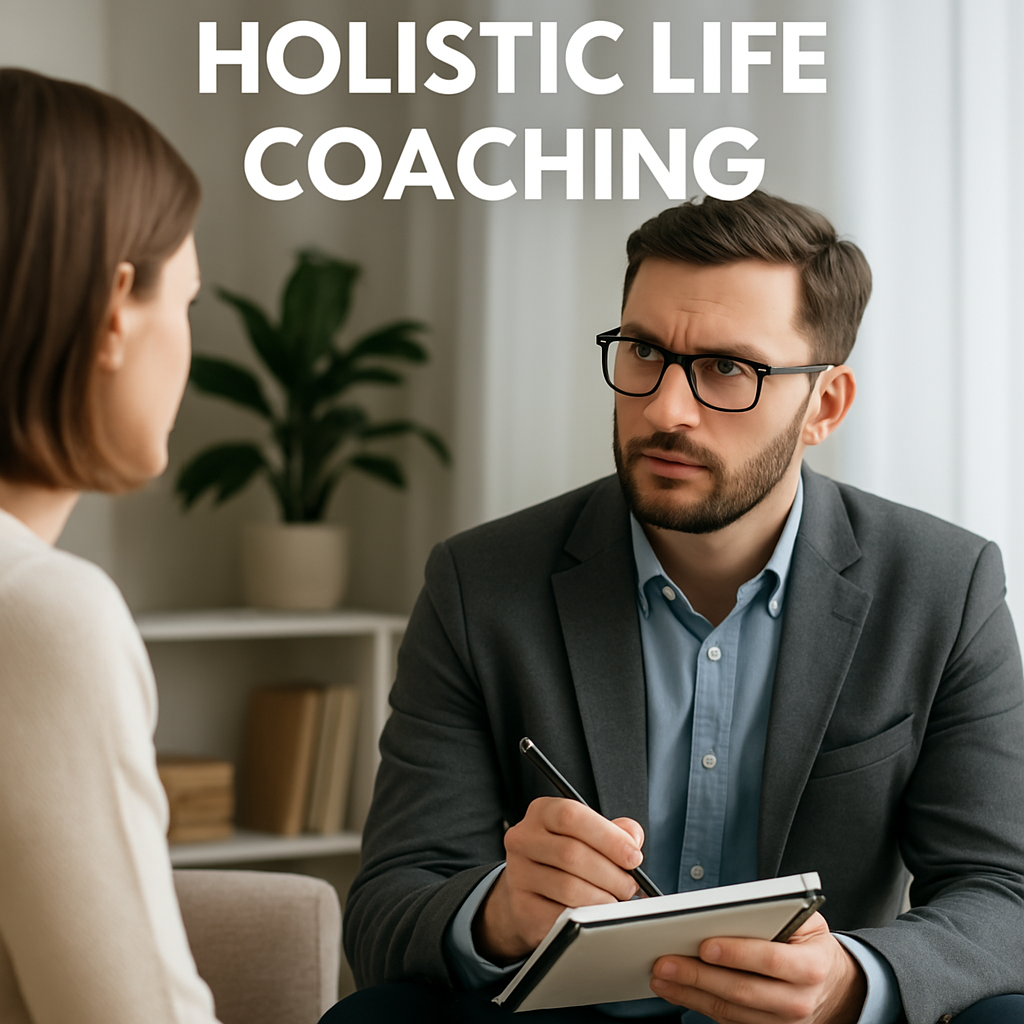 Life coach attentively listening and taking notes during a personal coaching session, representing Lost in the Astral’s holistic life coaching service